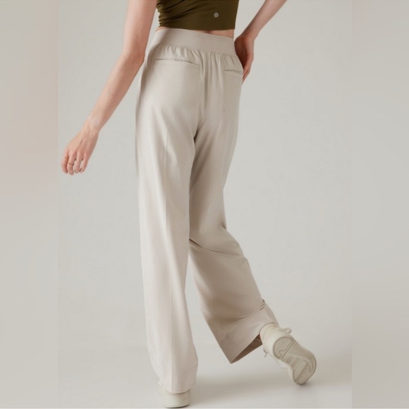 ATHLETA Brooklyn Heights High Rise Pull-On Wide Trouser Pants {658449} Size 4 - Picture 5 of 9